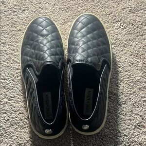 Steve Madden Black Slip-On Shoes